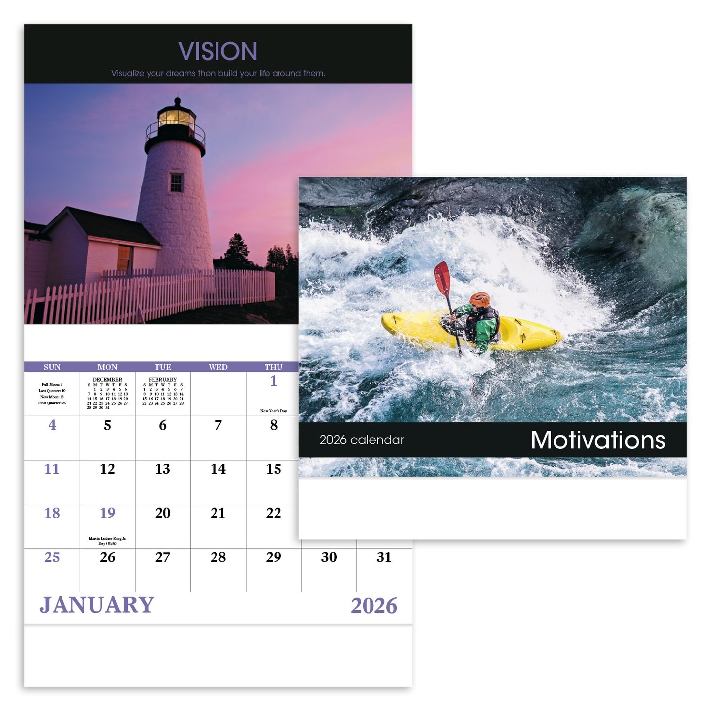 Good Value Motivations Stapled Calendar-7228