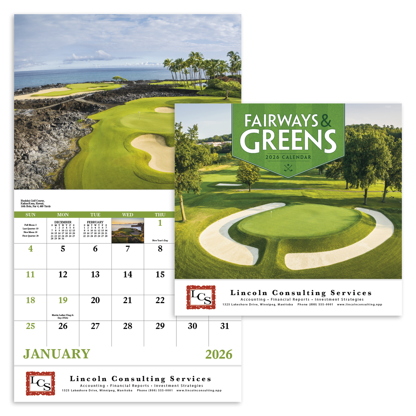Good Value Fairways Greens Stapled Calendar-7229