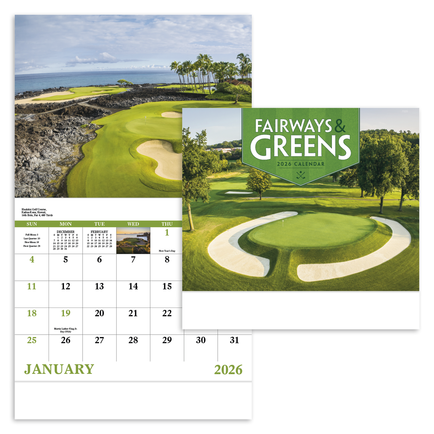 Good Value Fairways Greens Stapled Calendar-7229