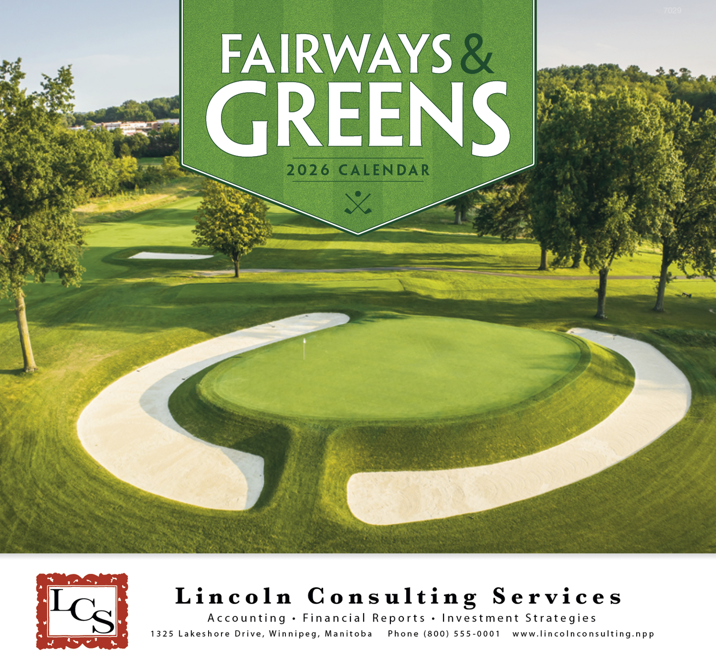 Good Value Fairways Greens Stapled Calendar-7229