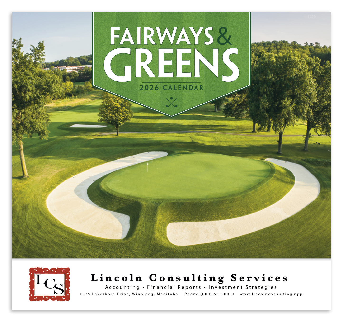 Good Value Fairways Greens Stapled Calendar-7229