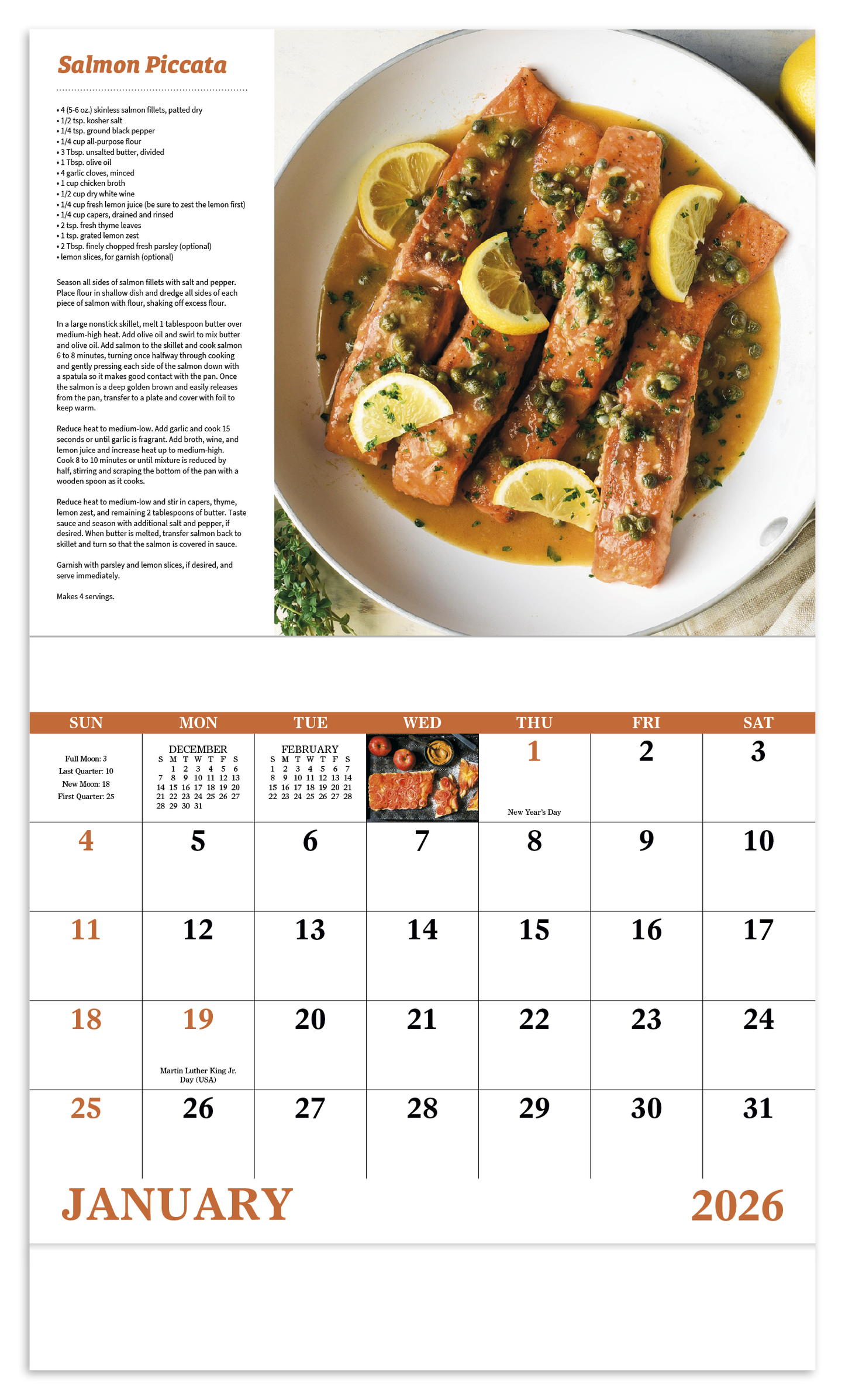 Good Value Delicious Dining Stapled Calendar-7231