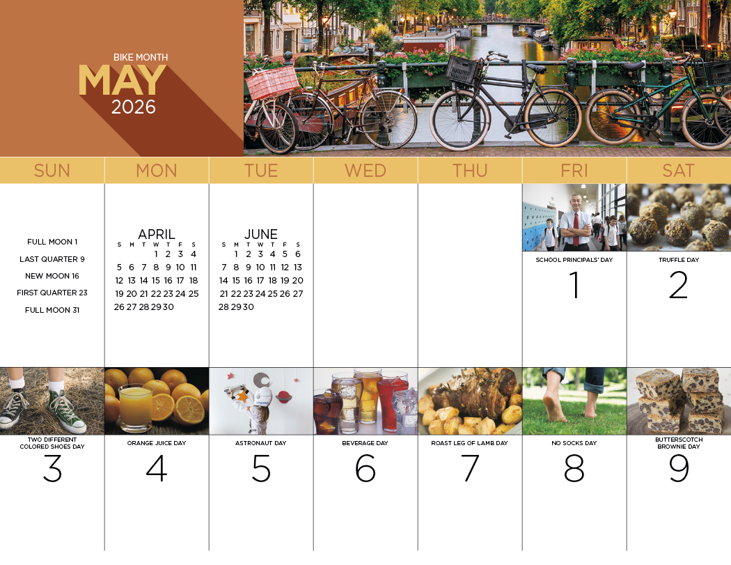 Good Value National Day Stapled Calendar-7232