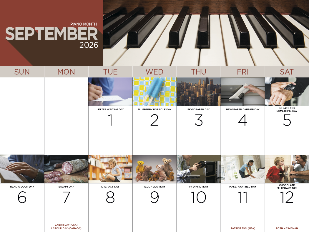 Good Value National Day Stapled Calendar-7232
