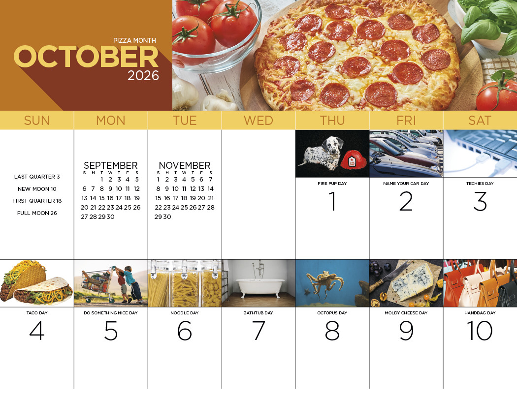 Good Value National Day Stapled Calendar-7232
