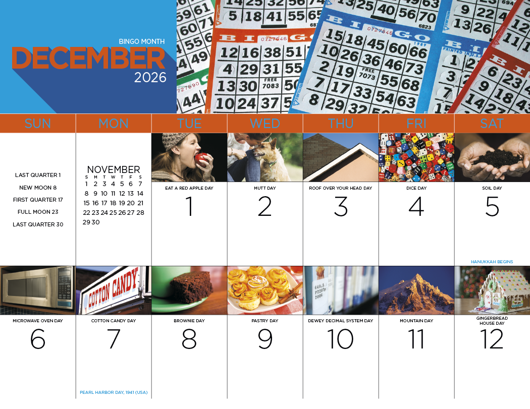 Good Value National Day Stapled Calendar-7232