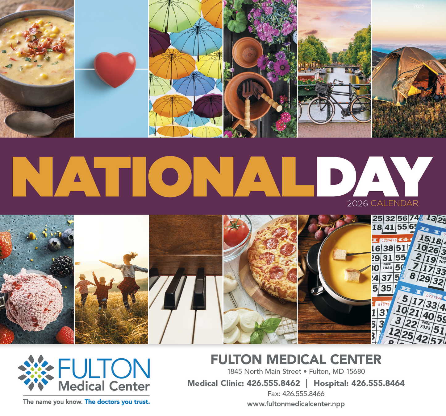 Good Value National Day Stapled Calendar-7232