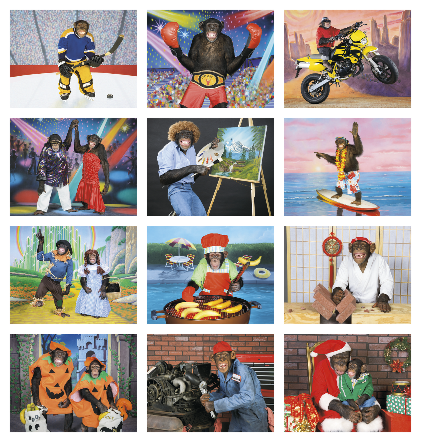 Good Value Monkey Mischief Stapled Calendar-7233