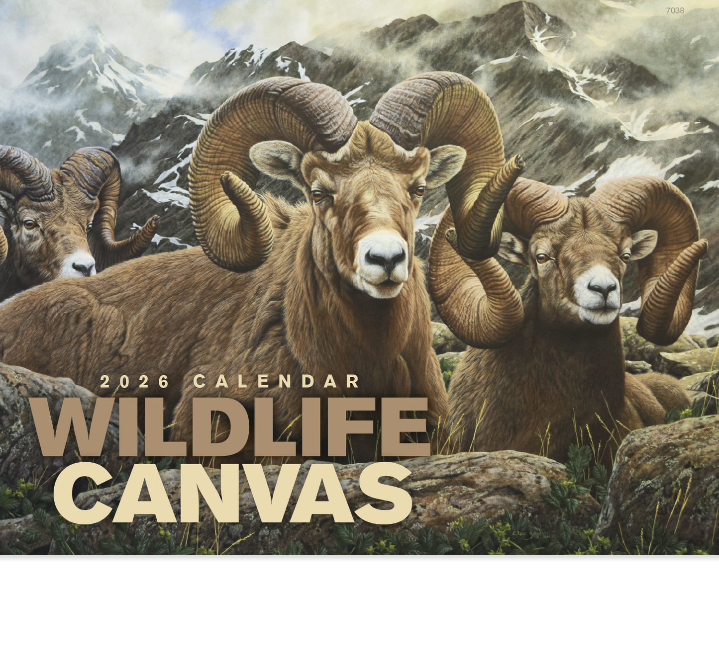 Good Value Wildlife Canvas Stapled Calendar-7238