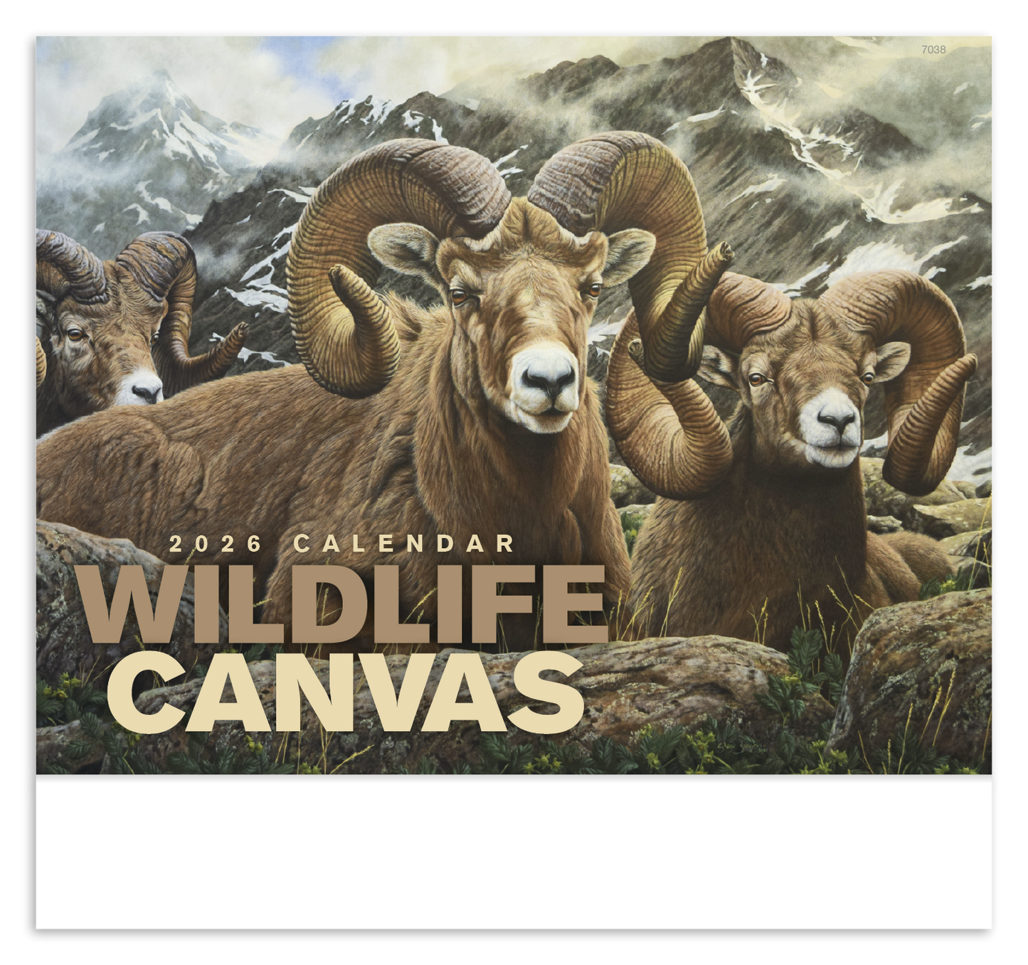 Good Value Wildlife Canvas Stapled Calendar-7238