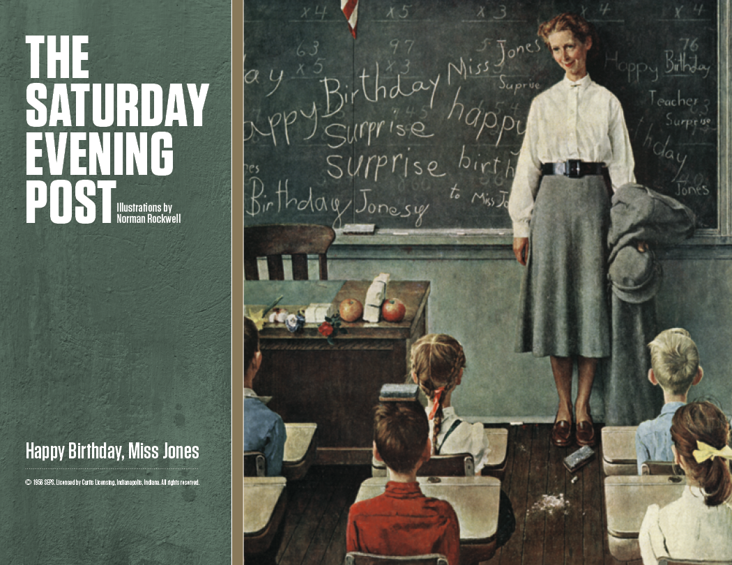 Good Value The Saturday Evening Post Illustrations by Norman Rockwell Stapled Calendar-7239
