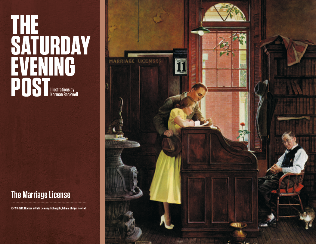 Good Value The Saturday Evening Post Illustrations by Norman Rockwell Stapled Calendar-7239