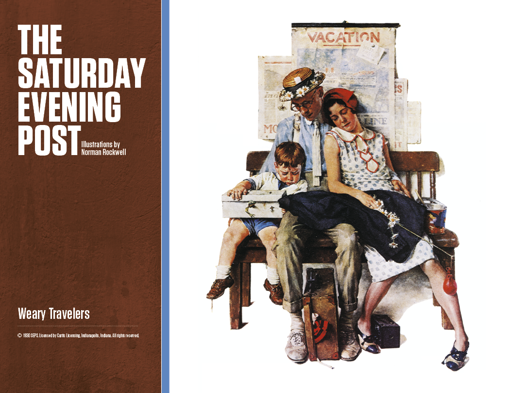 Good Value The Saturday Evening Post Illustrations by Norman Rockwell Stapled Calendar-7239