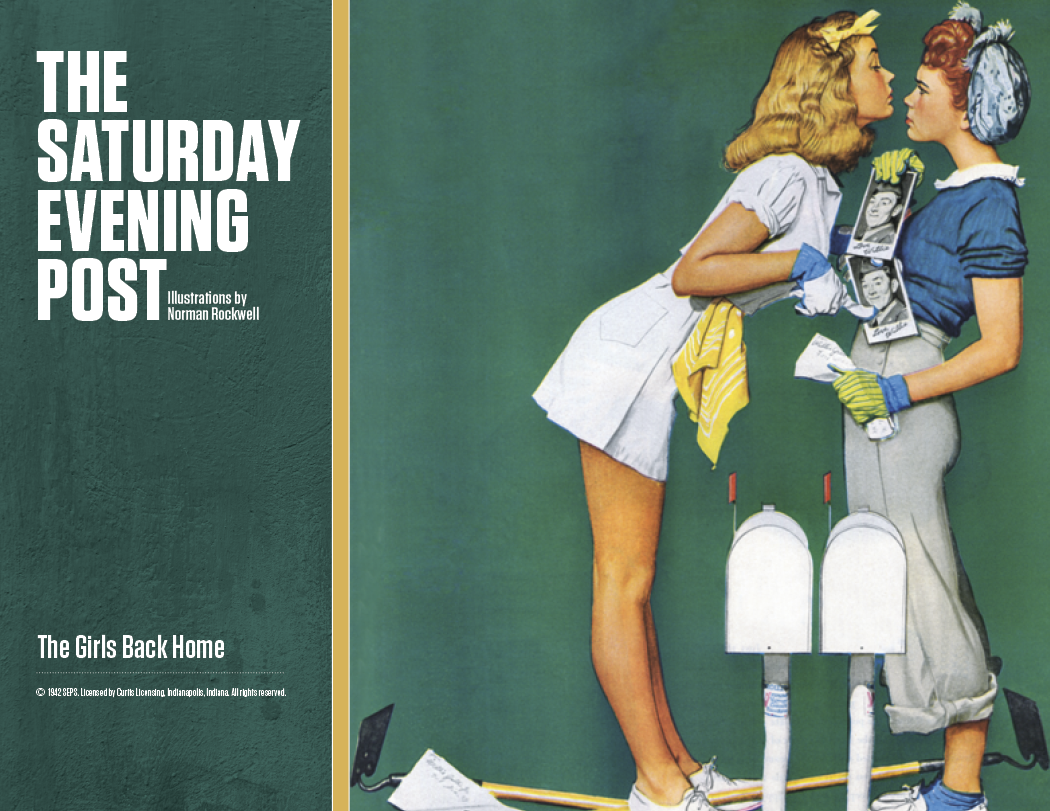 Good Value The Saturday Evening Post Illustrations by Norman Rockwell Stapled Calendar-7239