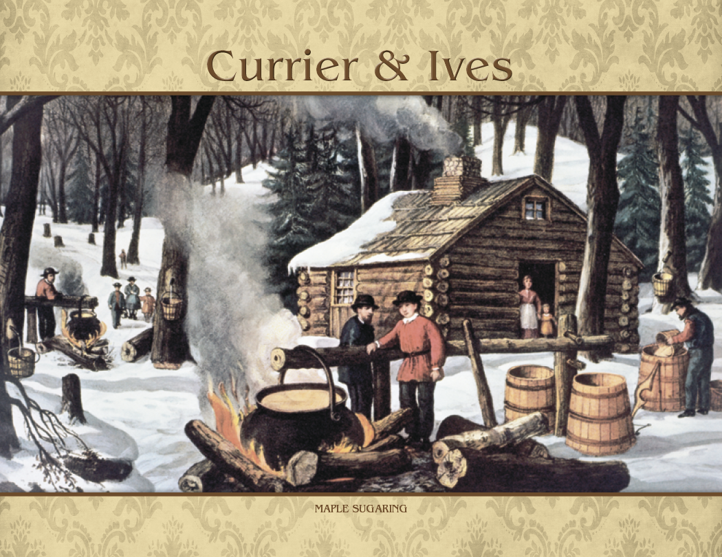 Good Value Currier Ives Stapled Calendar-7241