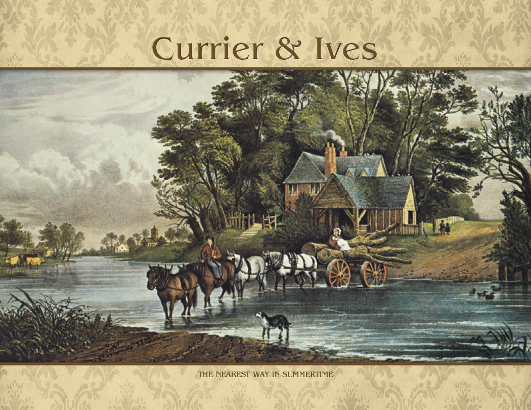 Good Value Currier Ives Stapled Calendar-7241