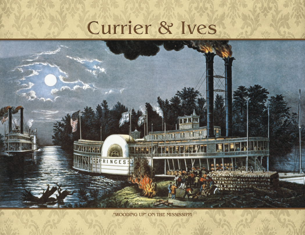 Good Value Currier Ives Stapled Calendar-7241