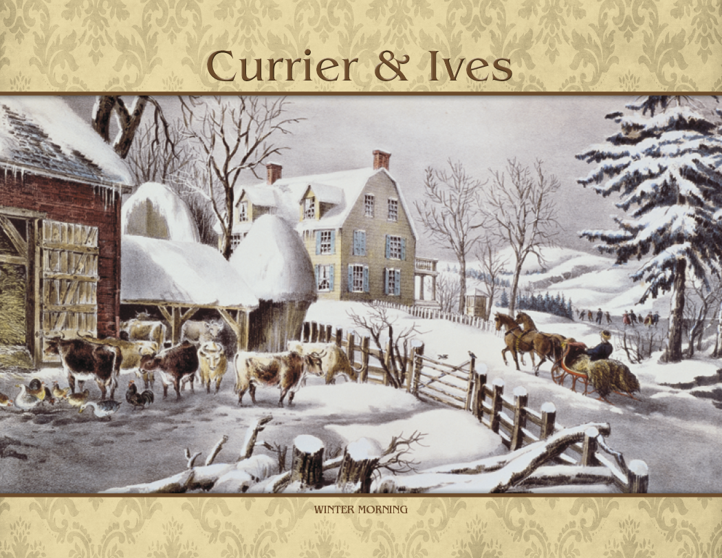 Good Value Currier Ives Stapled Calendar-7241