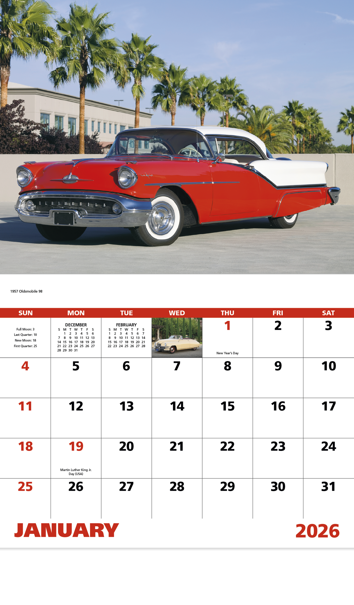 Good Value Classic Autos Stapled Calendar-7242