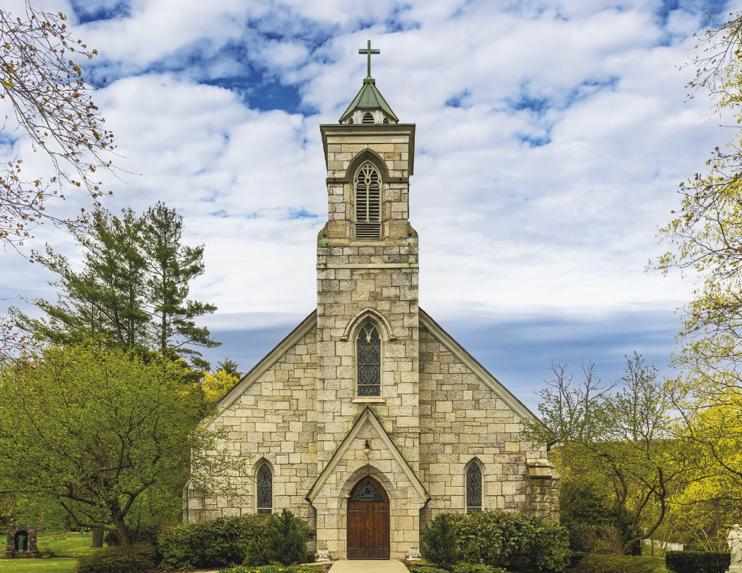 Good Value Scenic Churches Stapled Calendar-7245