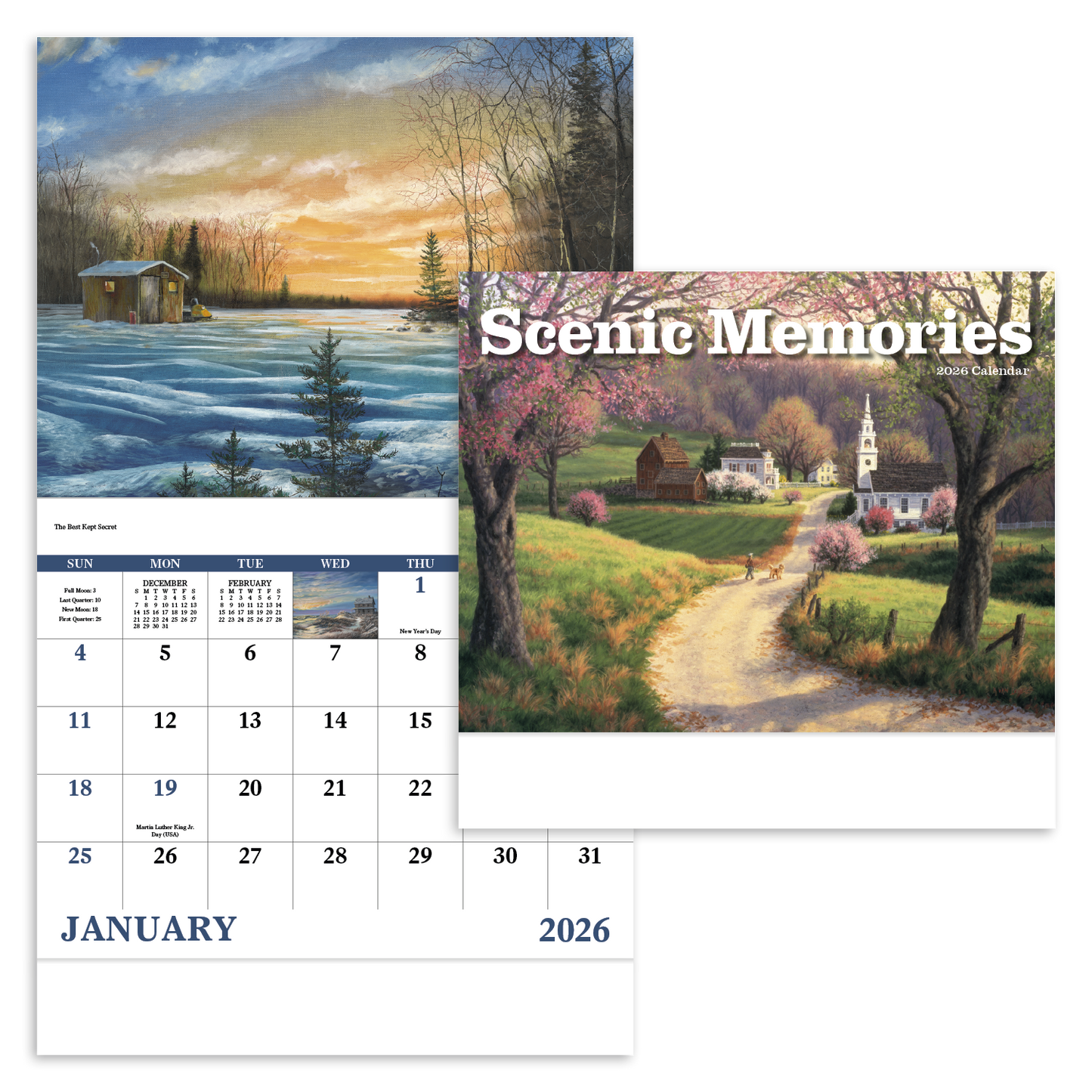 Good Value Scenic Memories Stapled Calendar-7246