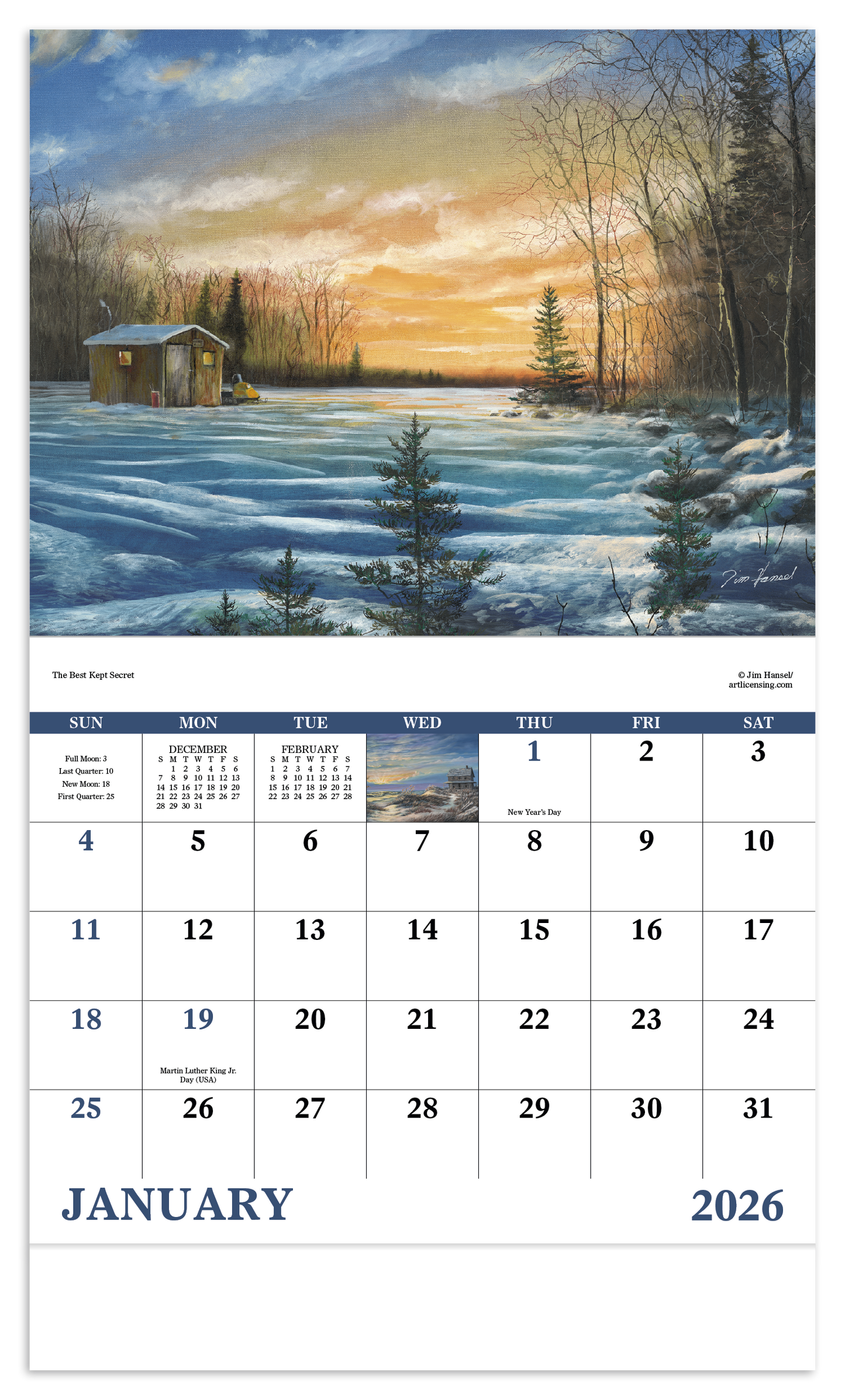 Good Value Scenic Memories Stapled Calendar-7246