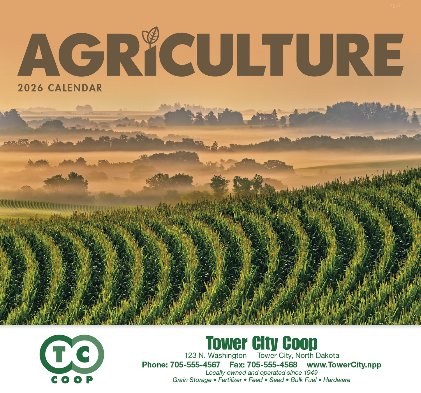 Good Value Agriculture Stapled Calendar-7247