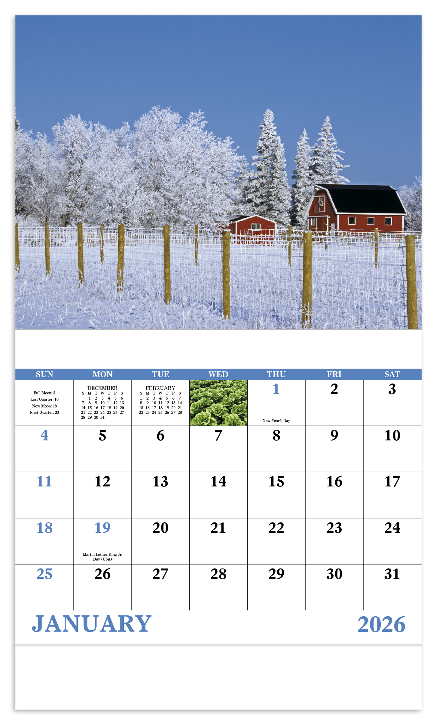 Good Value Agriculture Stapled Calendar-7247