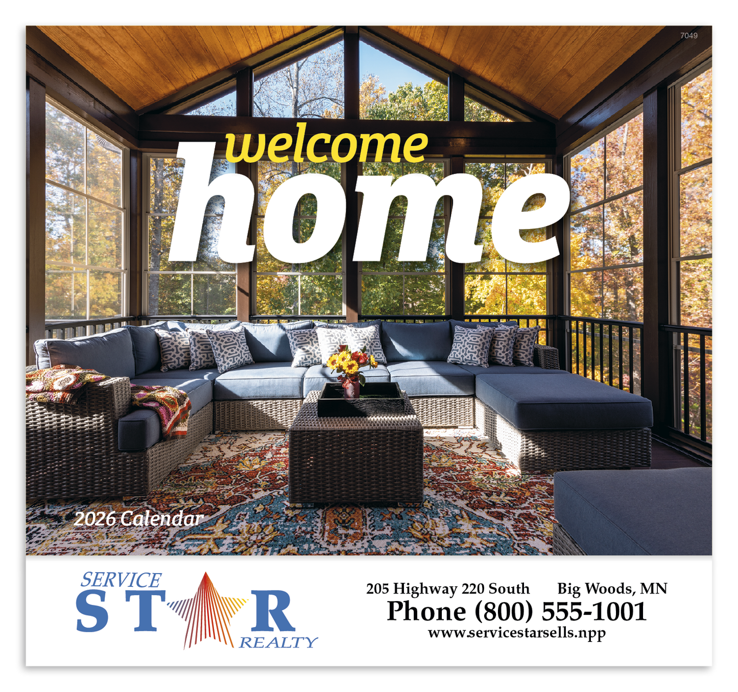 Good Value Welcome Home Stapled Calendar-7249