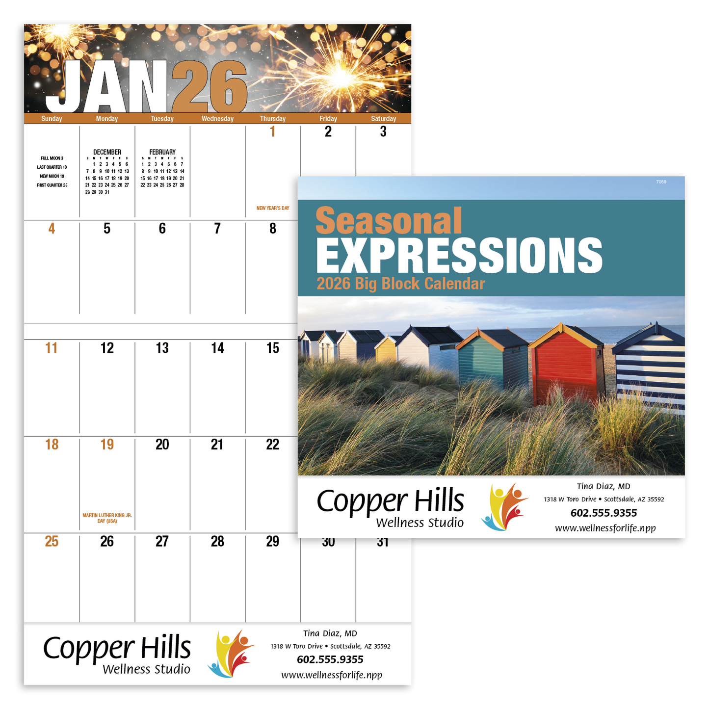 Good Value Seasonal Expressions Big Block Stapled Calendar-7250