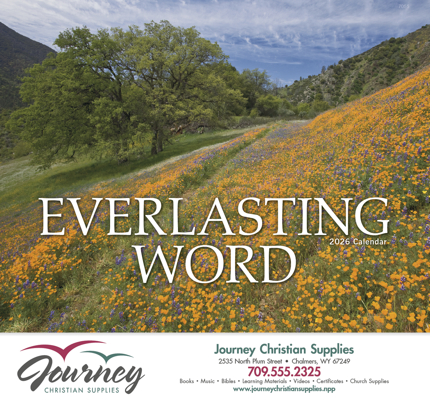 Good Value Everlasting Word Stapled Calendar-7255