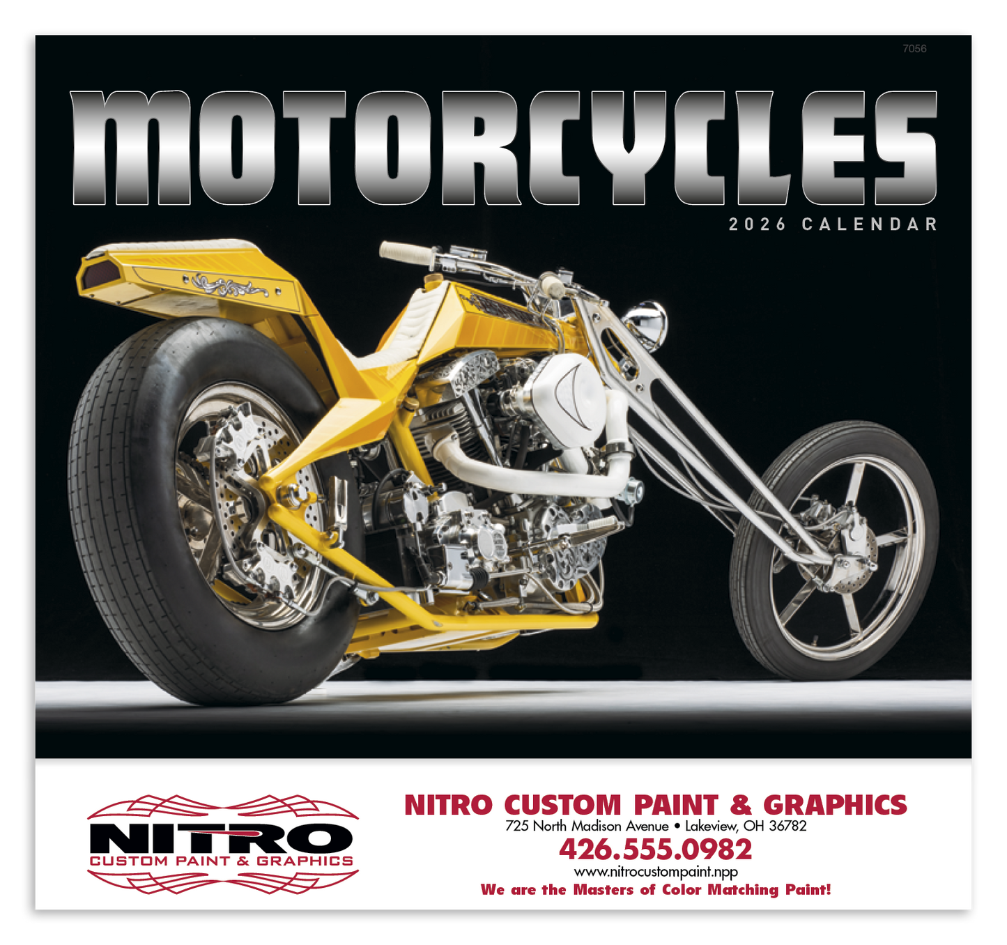 Good Value Motorcycles Stapled Calendar-7256