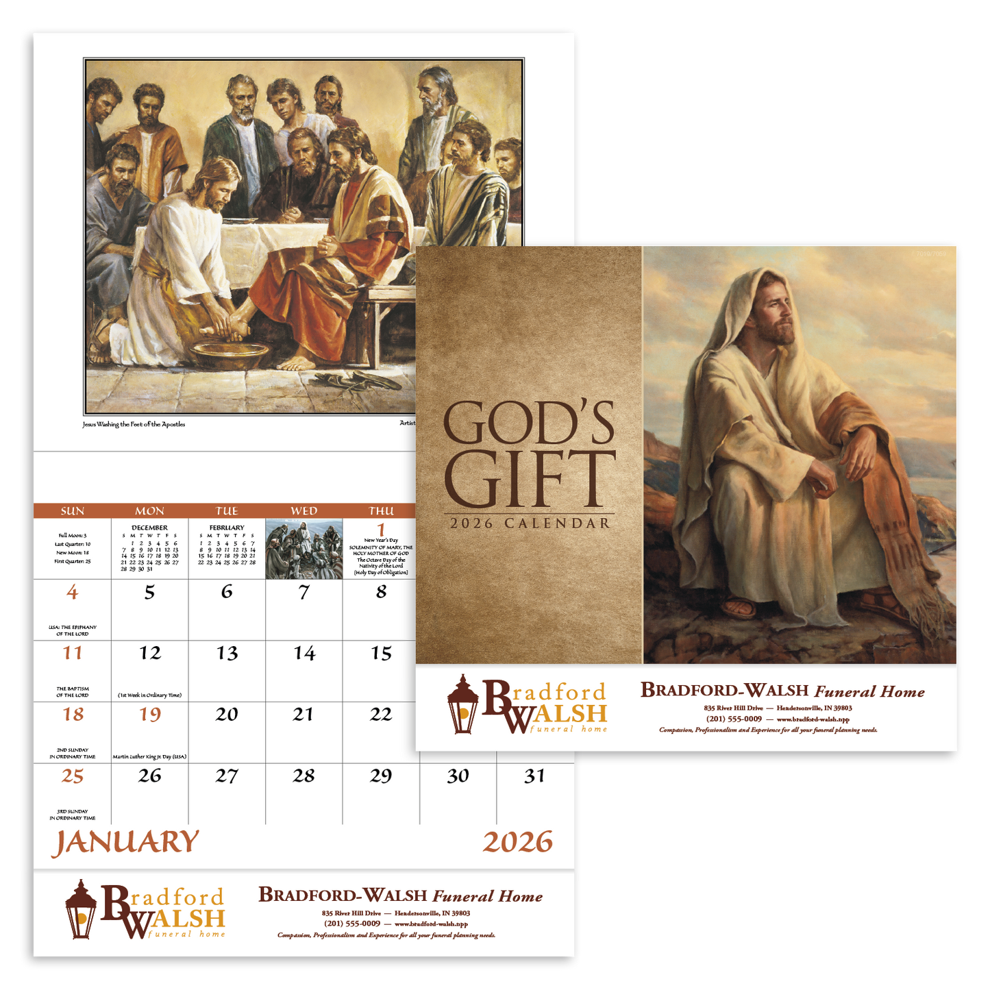 Good Value Gods Gift Stapled Calendar-7259