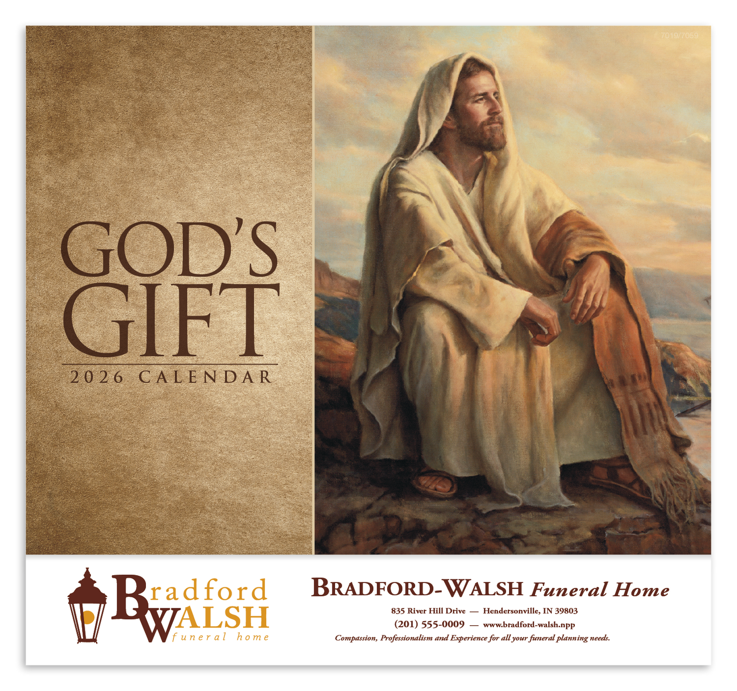 Good Value Gods Gift Stapled Calendar-7259