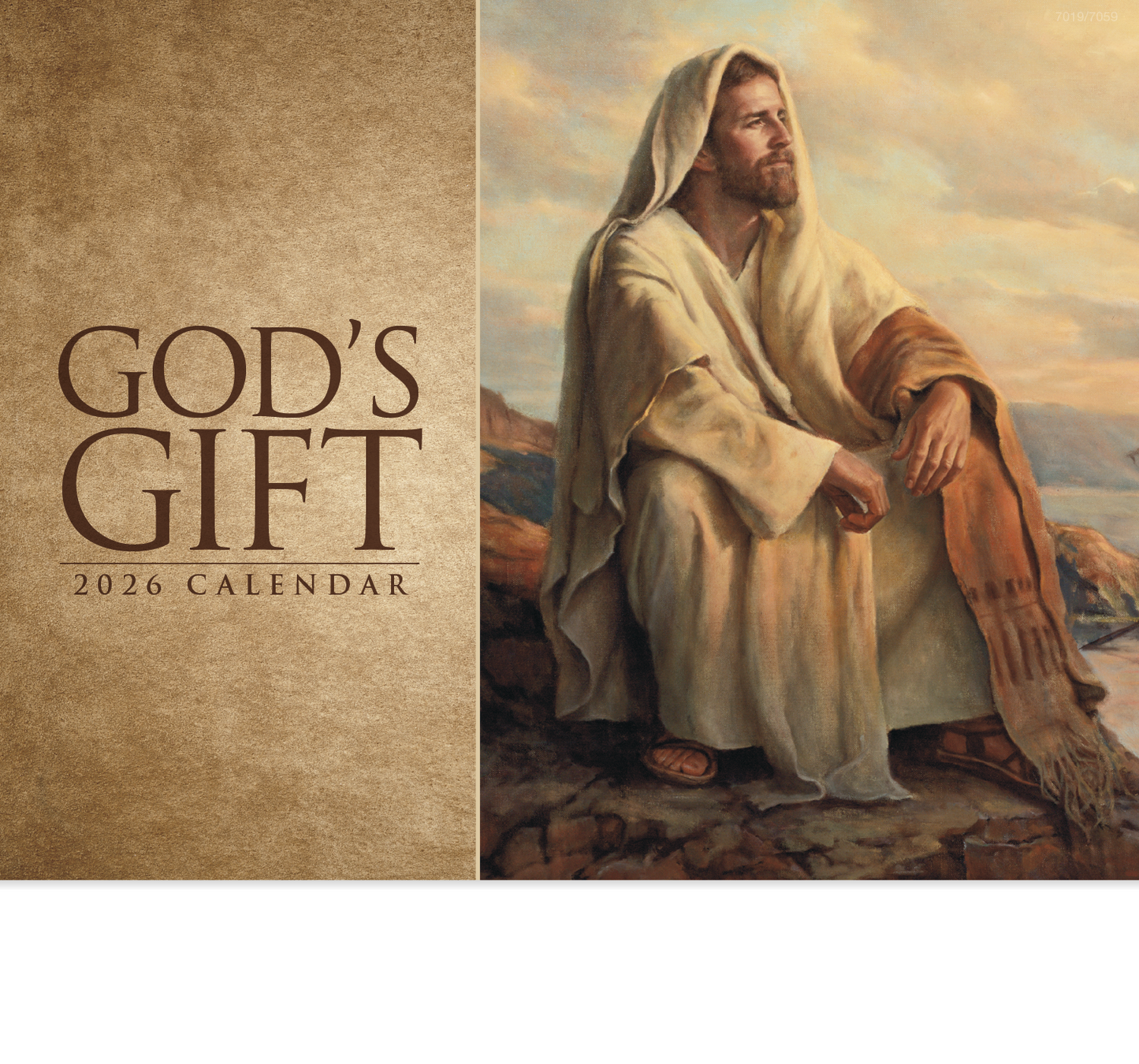 Good Value Gods Gift Stapled Calendar-7259