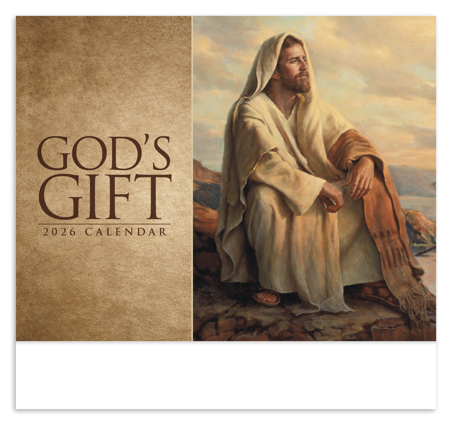 Good Value Gods Gift Stapled Calendar-7259