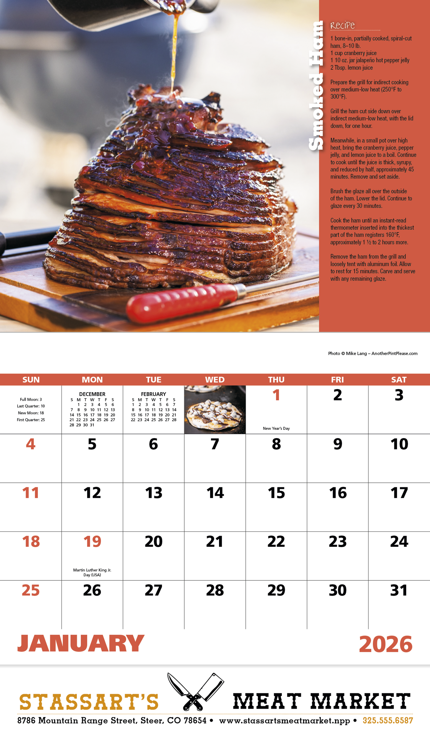 Good Value Grilling Stapled Calendar-7262