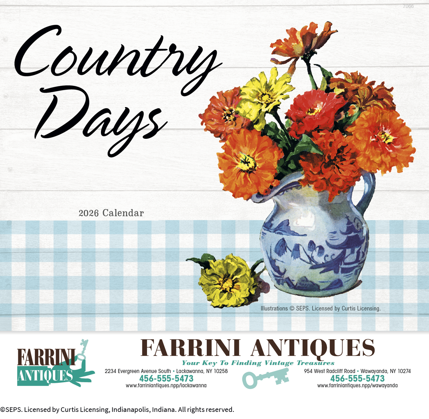 Good Value Country Days Stapled Calendar-7266