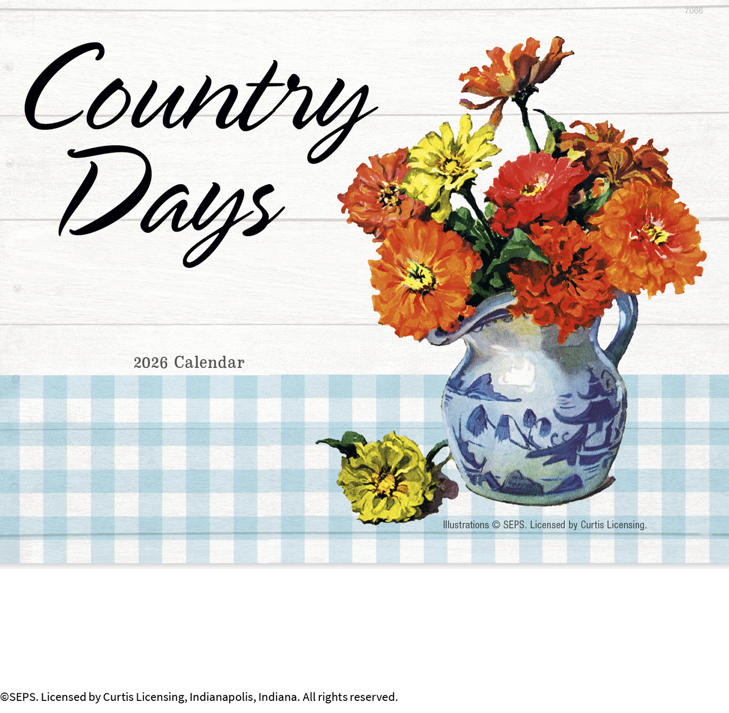 Good Value Country Days Stapled Calendar-7266