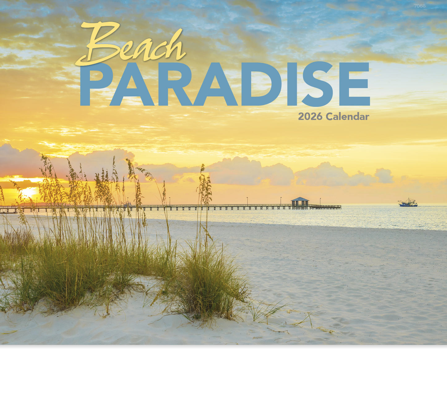 Good Value Beach Paradise Stapled Calendar-7268
