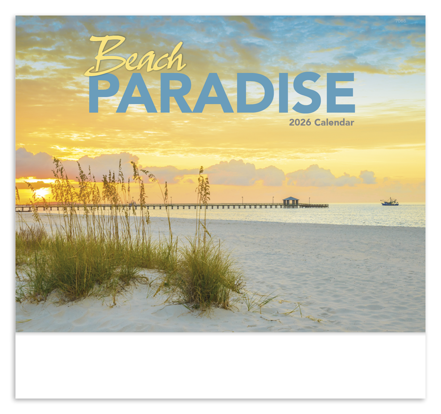Good Value Beach Paradise Stapled Calendar-7268