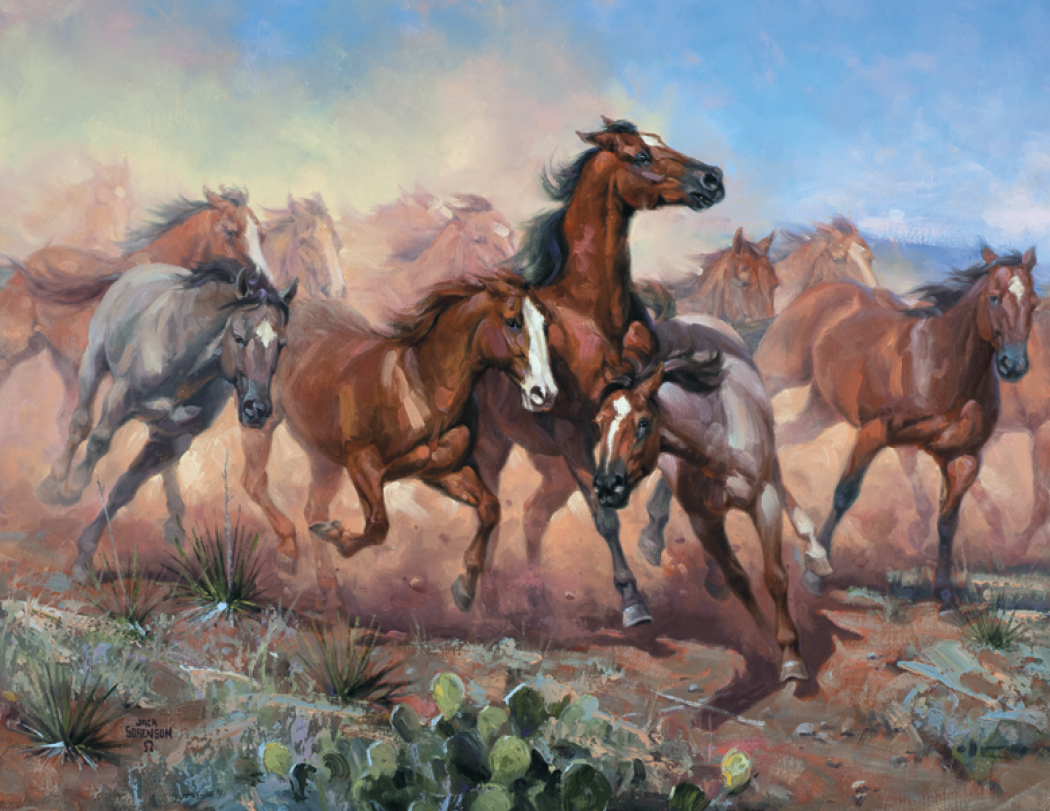 Good Value Western Frontier Stapled Calendar-7271