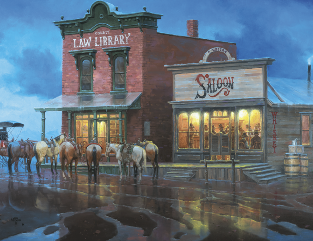 Good Value Western Frontier Stapled Calendar-7271