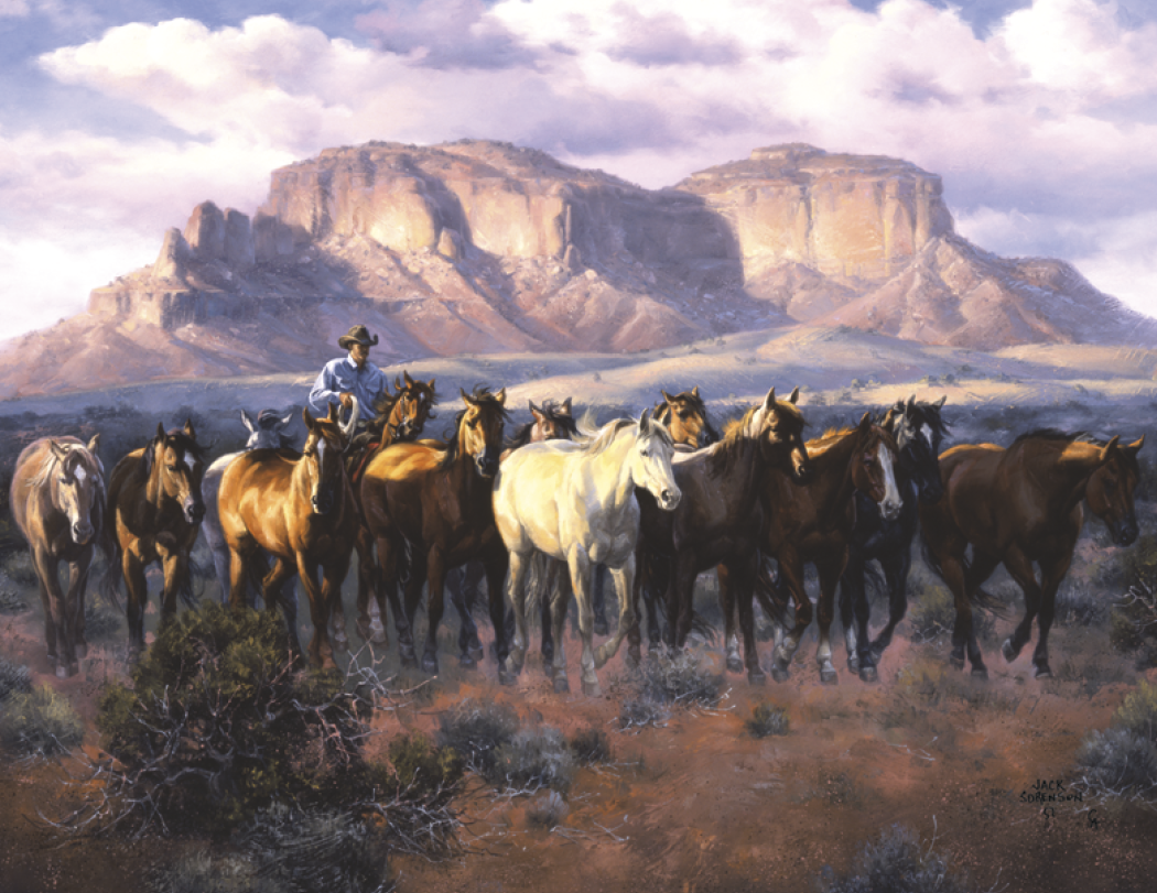 Good Value Western Frontier Stapled Calendar-7271