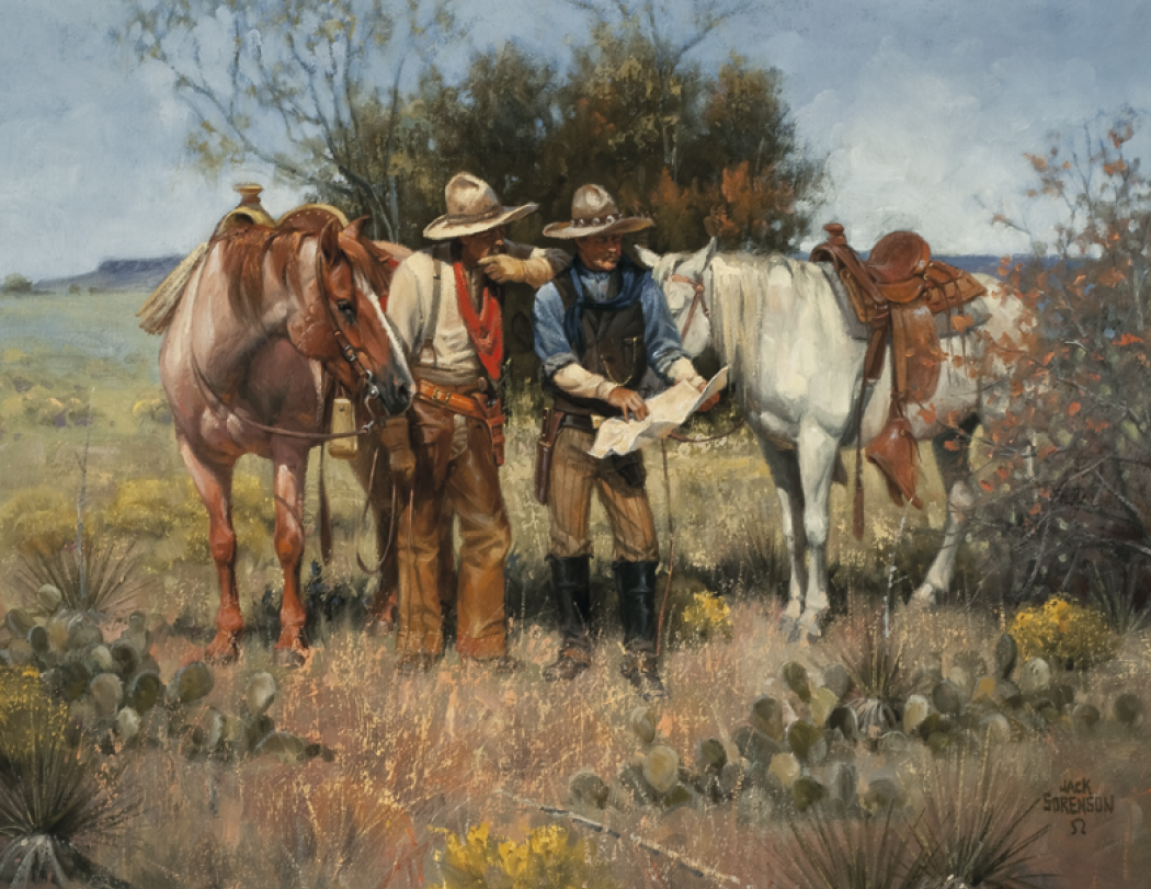 Good Value Western Frontier Stapled Calendar-7271
