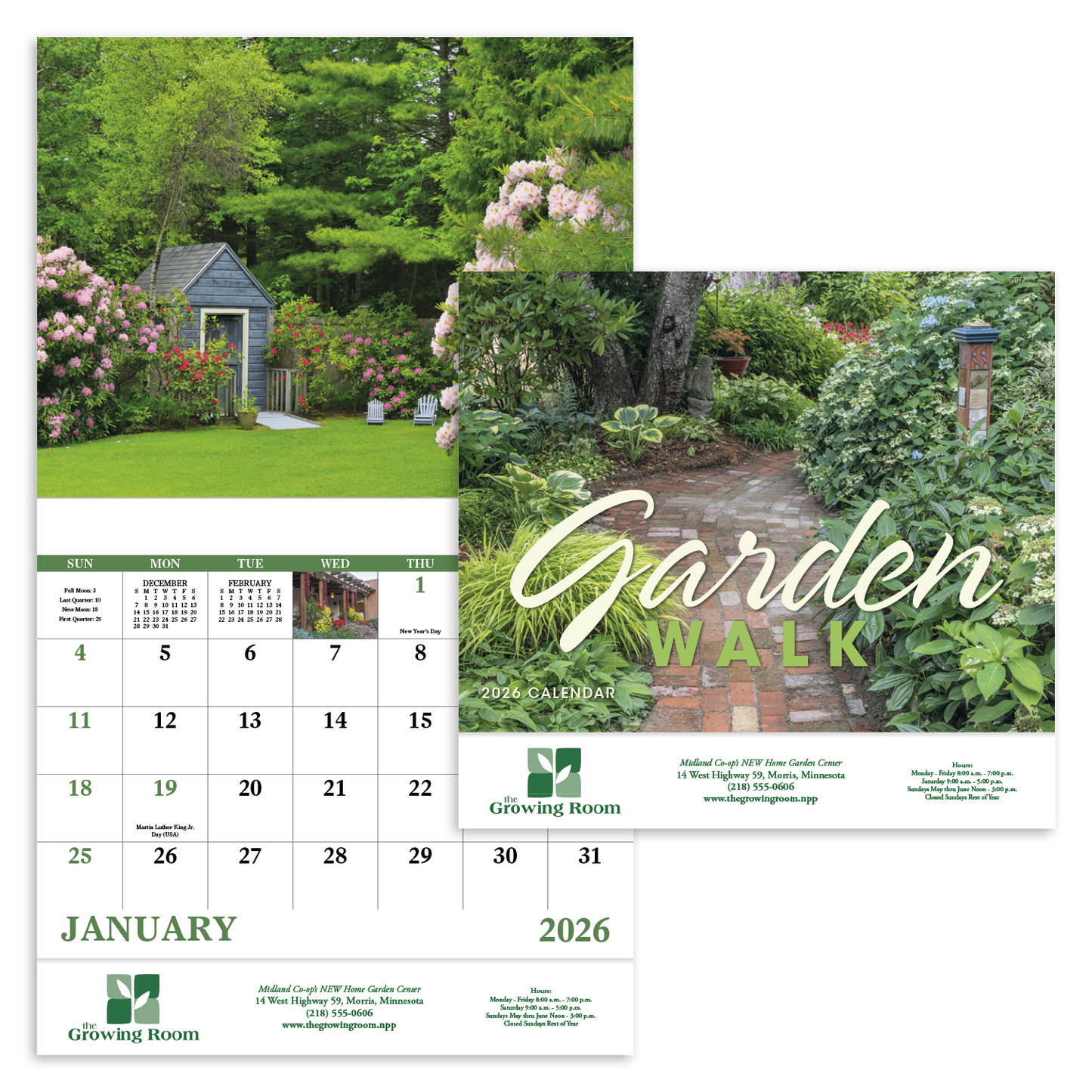 Good Value Garden Walk Stapled Calendar-7277