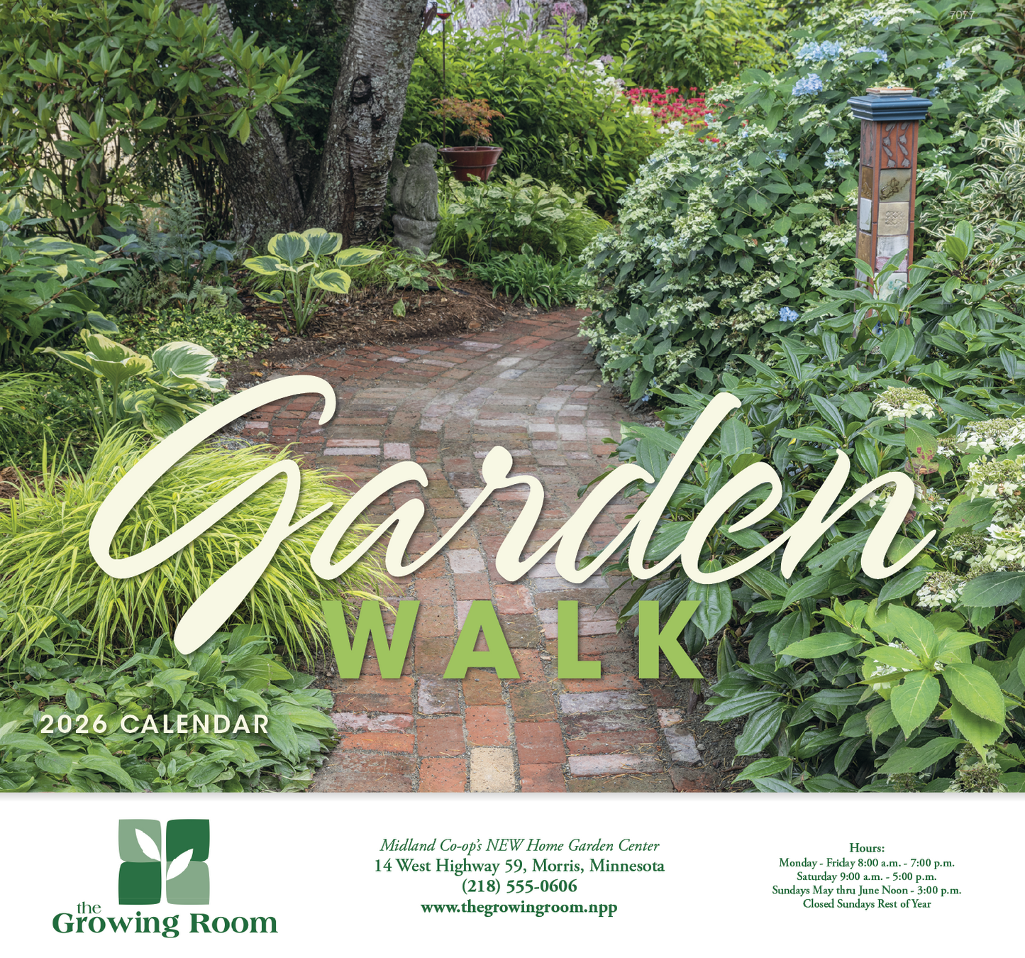 Good Value Garden Walk Stapled Calendar-7277