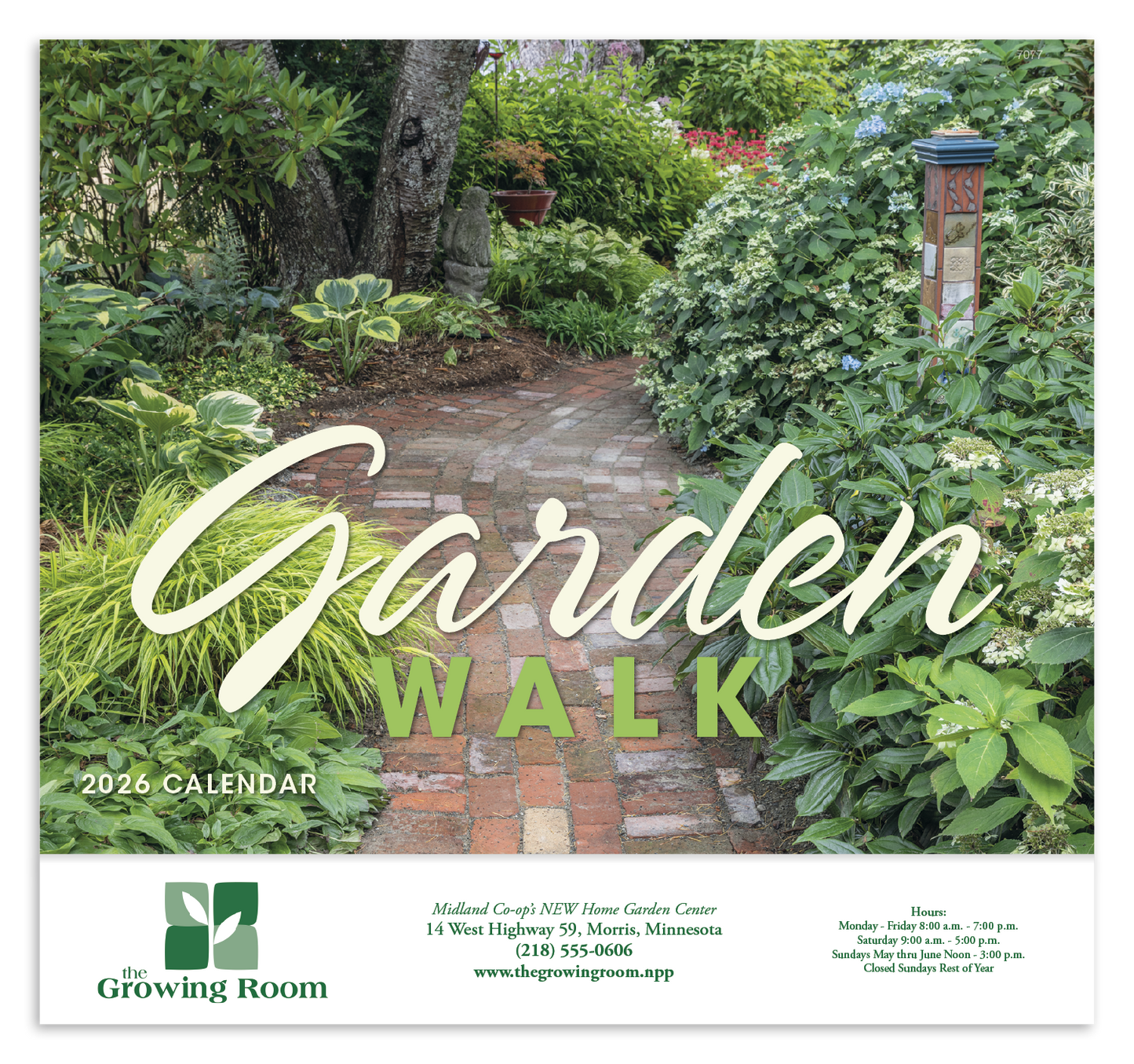 Good Value Garden Walk Stapled Calendar-7277