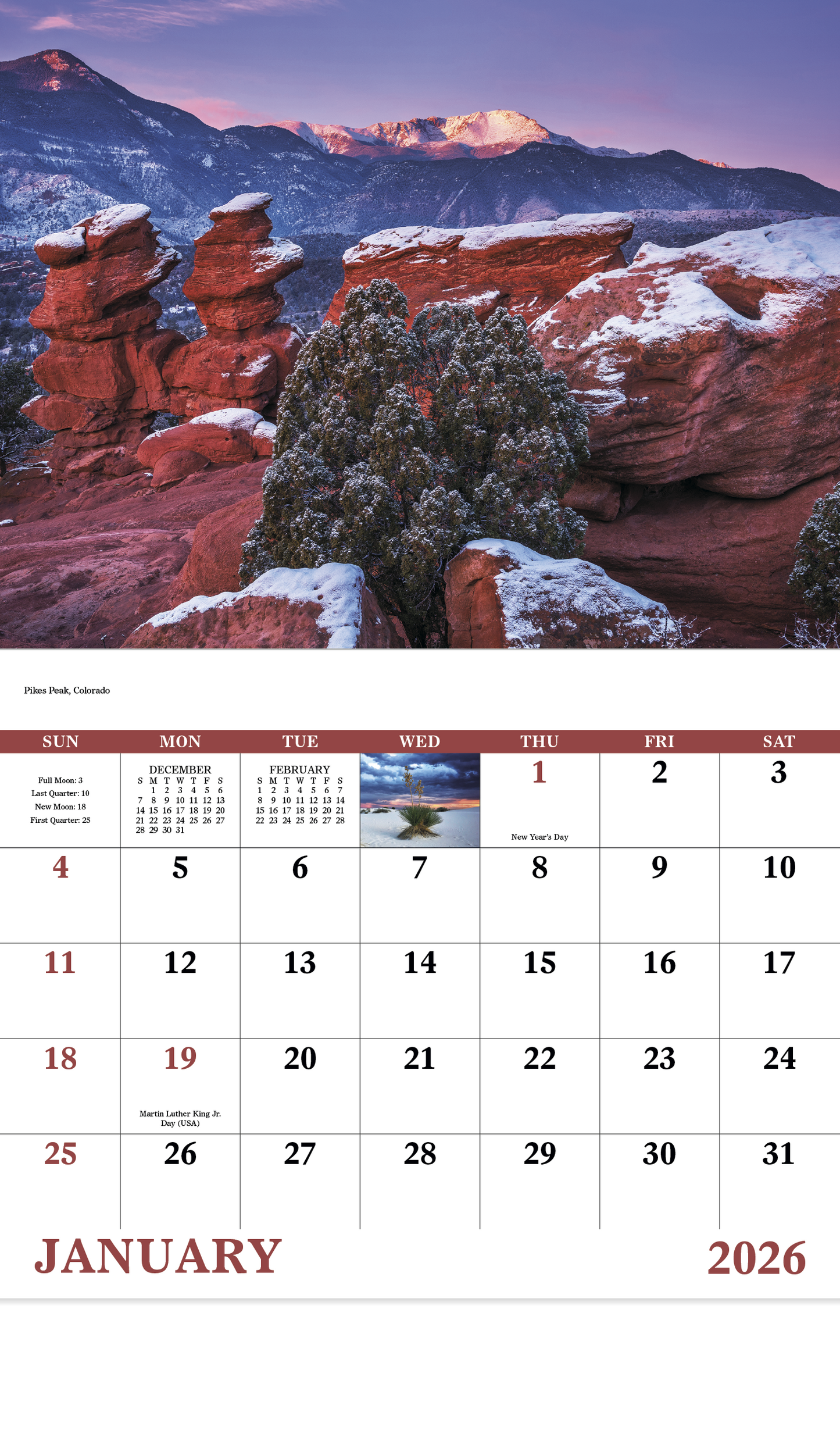 Good Value Rocky Mountains Stapled Calendar-7278