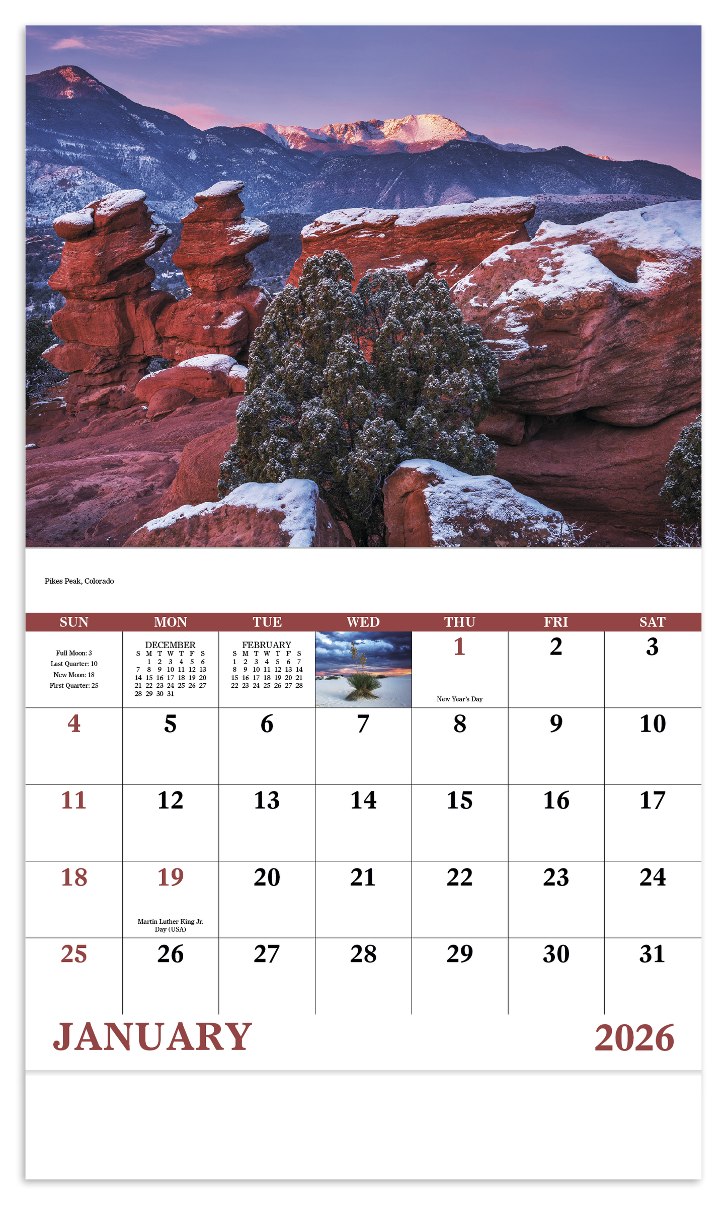 Good Value Rocky Mountains Stapled Calendar-7278